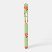 Coque iPhone 16 Motif de Mare Fox sur Green Monogram (Côté gauche)