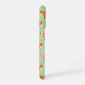 Coque iPhone 16 Motif de Mare Fox sur Green Monogram (Côté droit)