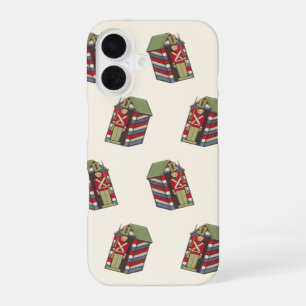 Coque iPhone 16 Motif de Noël vintage, Soldat de bois jouet