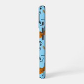 Coque iPhone 16 Motif de notes de musique violon (Côté gauche)