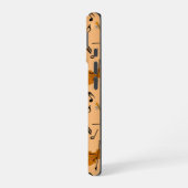 Coque iPhone 16 Motif de notes de musique violon (Côté gauche)