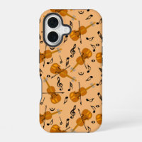 Motif de notes de musique violon