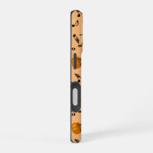 Coque iPhone 16 Motif de notes de musique violon (Côté droit)