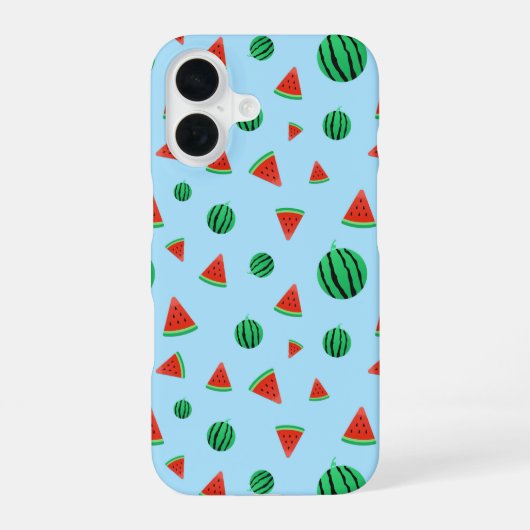 Coque iPhone 16 Motif de pastèque (Verso)