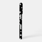 Coque iPhone 16 Motif de perle sur fond noir (Côté droit)