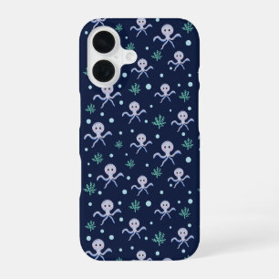 Coque iPhone 16 Motif de Pieuvre Mignonne