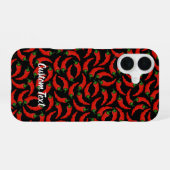 Coque iPhone 16 Motif de piments forts (Verso Horizontal)