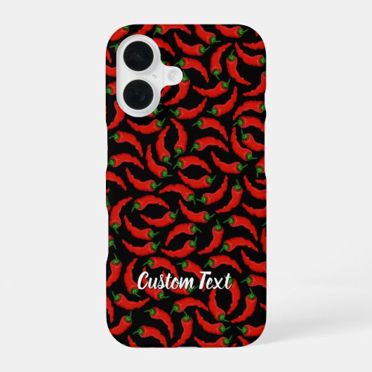 Coque iPhone 16 Motif de piments forts (Verso)