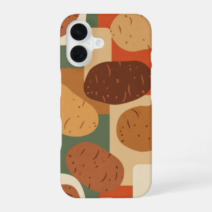 Coque iPhone 16 Motif de pomme de terre vintage
