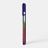 Coque iPhone 16 Motif de rayure verticale néon (Côté gauche)