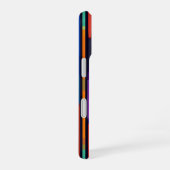 Coque iPhone 16 Motif de rayure verticale néon (Côté droit)