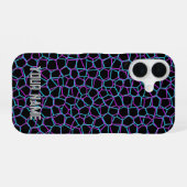 Coque iPhone 16 Motif de treillis aléatoire - (Verso Horizontal)