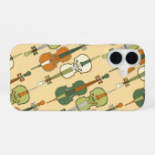 Coque iPhone 16 Motif de violoncelle coloré  (Verso Horizontal)