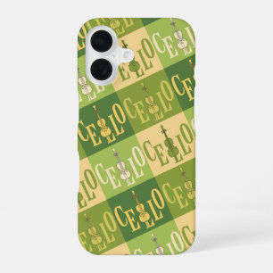 Coque iPhone 16 Motif de violoncelles colorés
