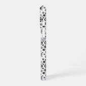 Coque iPhone 16 Motif décoratif arabesque noir blanc mignon (Côté gauche)