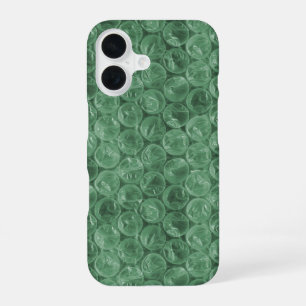 Coque iPhone 16 Motif d'enveloppement de bulle verte