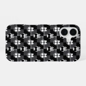 Coque iPhone 16 Motif des crânes mignons (Verso Horizontal)