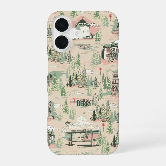 Coque iPhone 16 Motif des emplacements de derry (Verso)