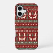 Coque iPhone 16 Motif doux de Noël moche (Verso)