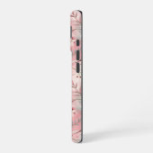 Coque iPhone 16 Motif fleur de cerisier rose (Côté gauche)