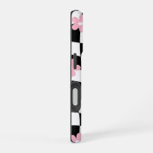 Coque iPhone 16 Motif Fleur Rétro (Côté droit)