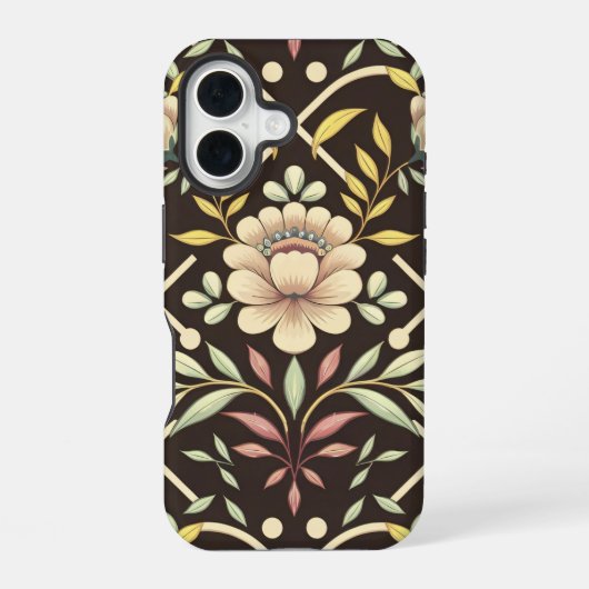 Coque iPhone 16 Motif floral (Verso)