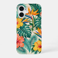 Motif floral botanique Paradis tropical