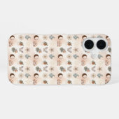 Coque iPhone 16 Motif floral céleste boho (Verso Horizontal)