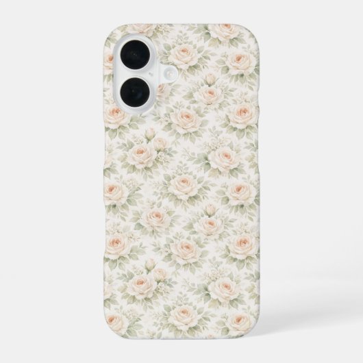 Coque iPhone 16 Motif floral de mariage (Verso)