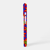 Coque iPhone 16 Motif Floral Rouge mou (Côté gauche)