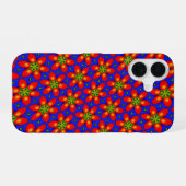 Coque iPhone 16 Motif Floral Rouge mou (Verso Horizontal)