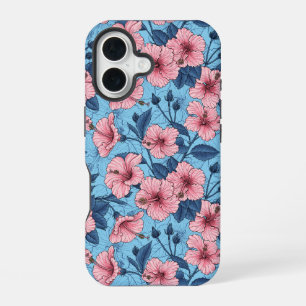 Coque iPhone 16 Motif floral tropical d'Hibiscus