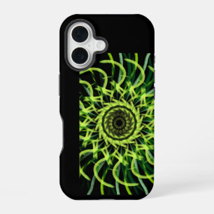 Coque iPhone 16 Motif géométrique abstrait tourbillon hypnotique v