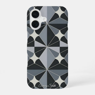 Coque iPhone 16 Motif géométrique moderne - Design élégant