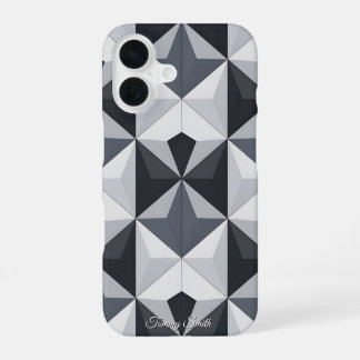 Coque iPhone 16 Motif géométrique moderne - élégant et élégant