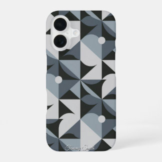 Coque iPhone 16 Motif géométrique moderne - élégant et unique