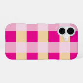Coque iPhone 16 Motif Gingham (Verso Horizontal)