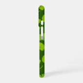 Coque iPhone 16 Motif Ginkgo sur vert foncé (Côté gauche)