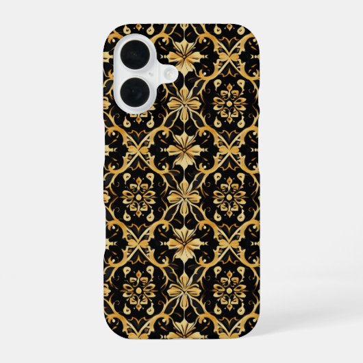 Coque iPhone 16 Motif Gold complexe (Verso)