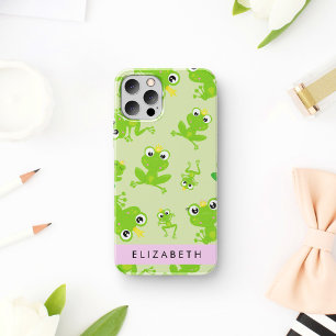 Coque iPhone 16 Motif Grenouille, Grenouilles Vertes, Prince Greno