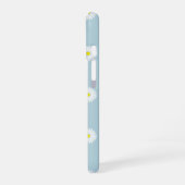 Coque iPhone 16 Motif illustratif sur bleu pâle (Côté gauche)