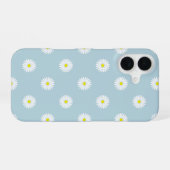 Coque iPhone 16 Motif illustratif sur bleu pâle (Verso Horizontal)