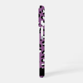 Coque iPhone 16 Motif léopard, Taches, Léopard Violet, Votre Nom (Côté gauche)