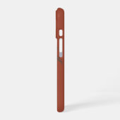 Coque iPhone 16 Motif minimaliste de palmier tropical en terre cui (Côté gauche)