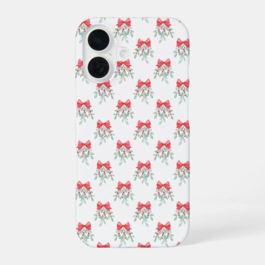 Coque iPhone 16 Motif Mistletoe (Verso)