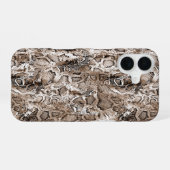 Coque iPhone 16 Motif Peau de Serpent (Verso Horizontal)