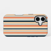 Coque iPhone 16 Motif rayé vertical coloré (Verso Horizontal)