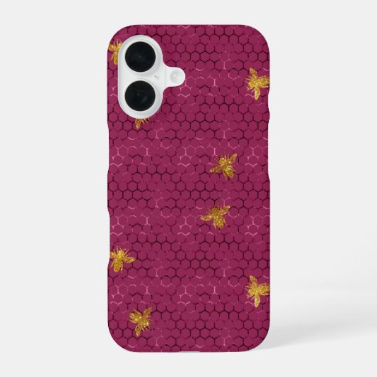 Coque iPhone 16 Motif Reine Abeille (Verso)