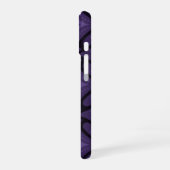 Coque iPhone 16 Motif Rétro de Couleur Violet Foncé (Côté gauche)