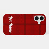 Coque iPhone 16 Motif rouge - (Verso Horizontal)